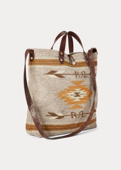 Sacolas Ralph Lauren Handwoven Southwestern Mulher 64510-NRJT